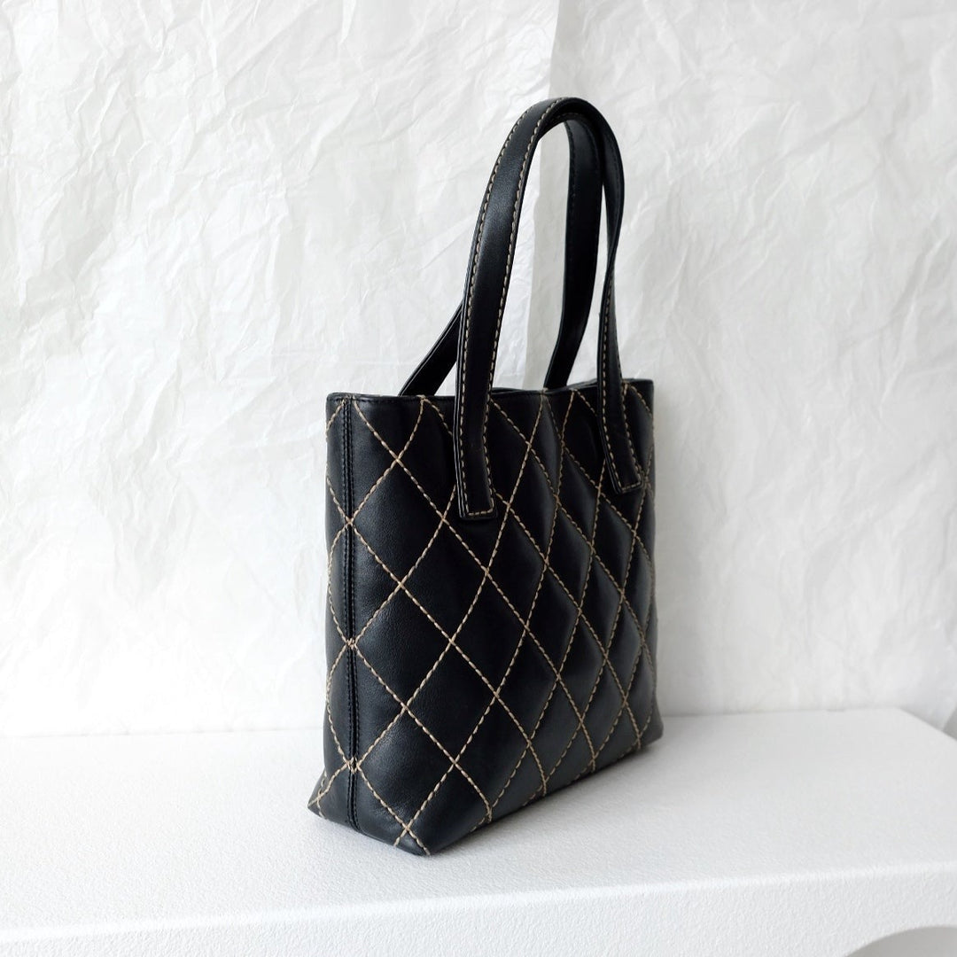 Chanel wild stitch cc tote bag