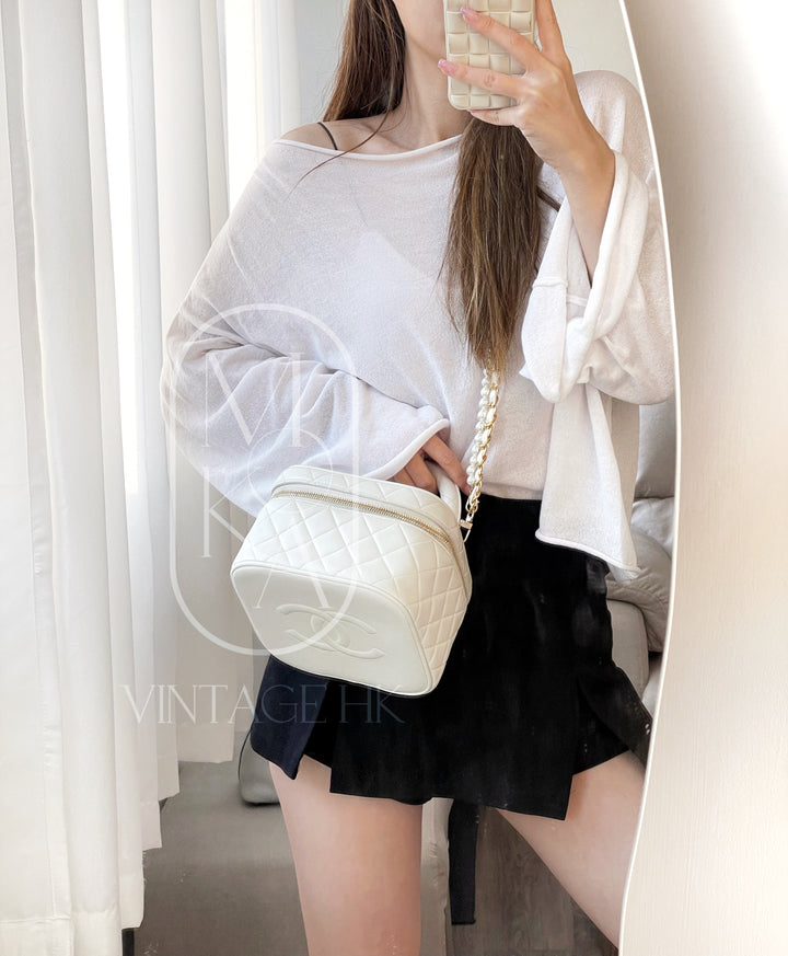 Chanel coco sheepskin wash handbag