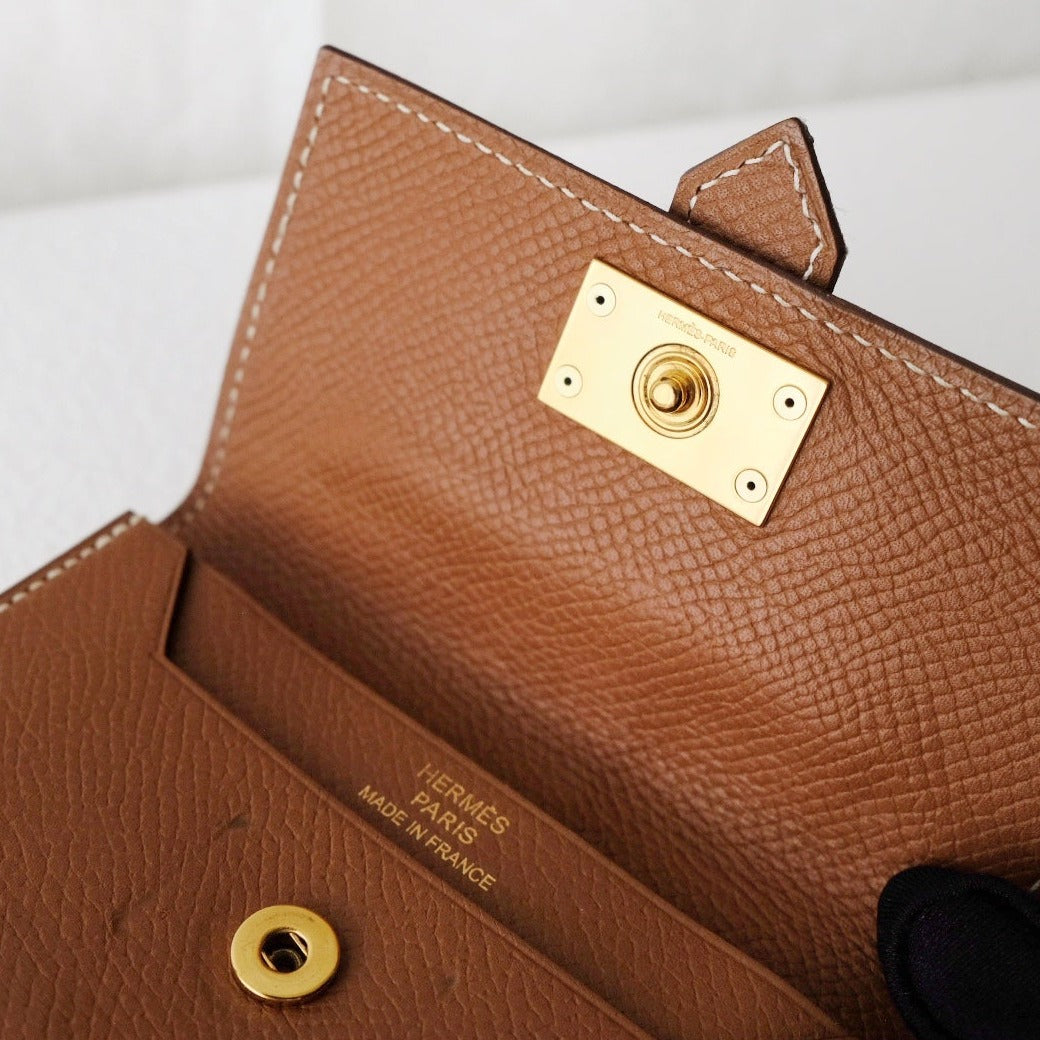 Hermes bearn coin card case