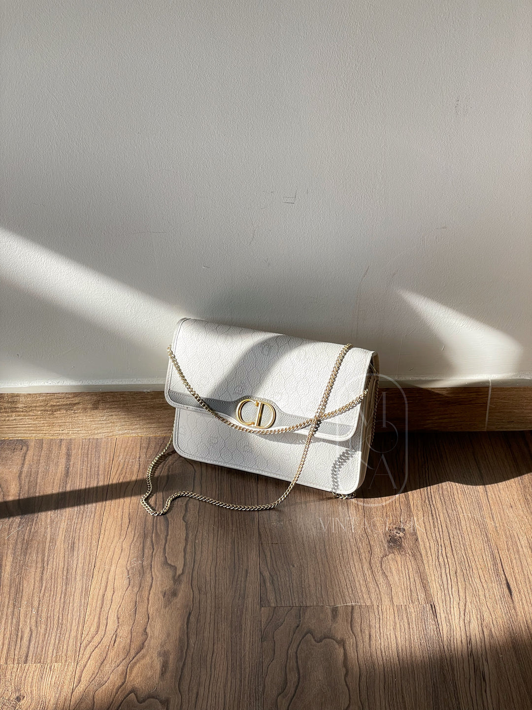 Dior vintage honeycomb pvc chain shoulder bag