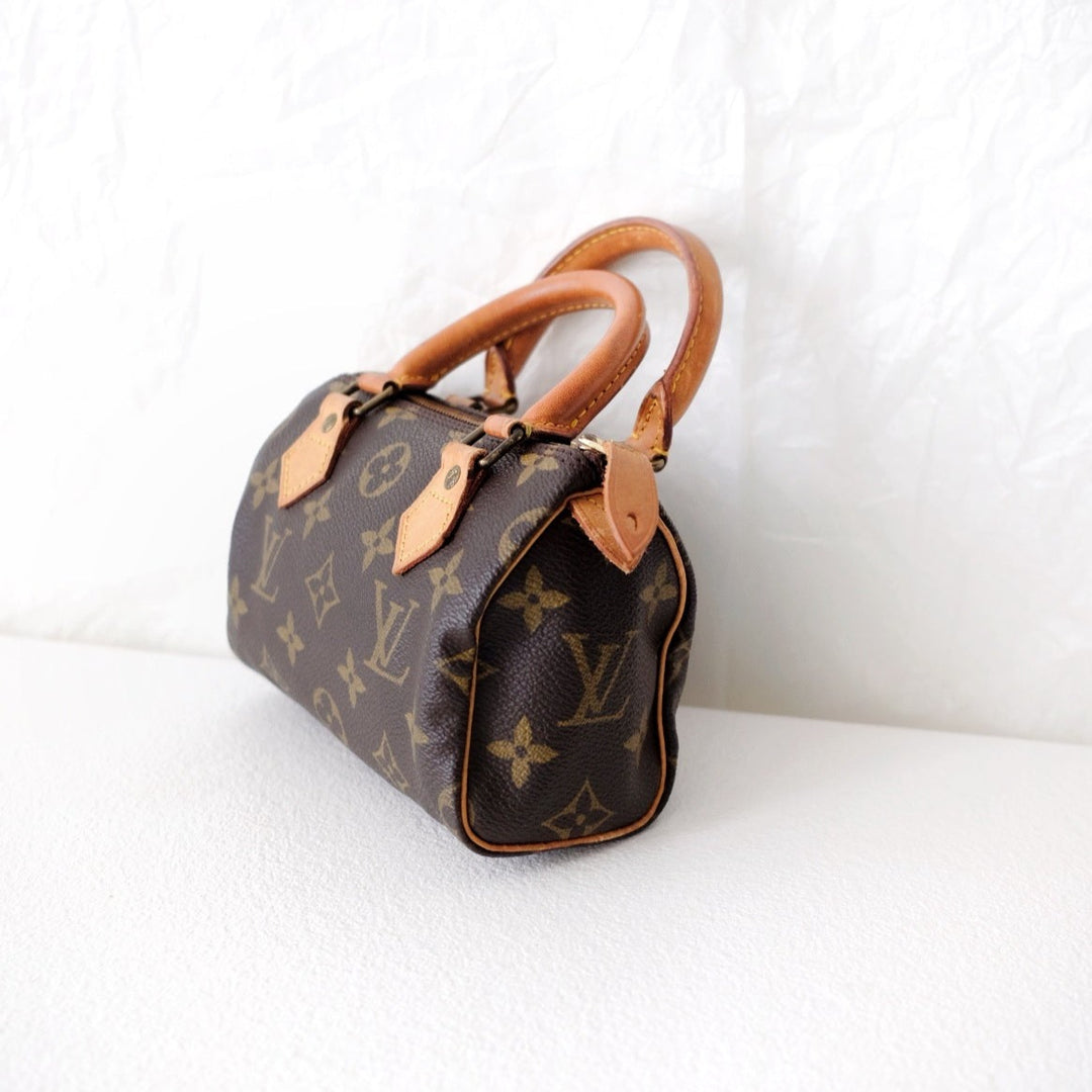 Louis Vuitton speedy mini monogram canvas monogram hand bag