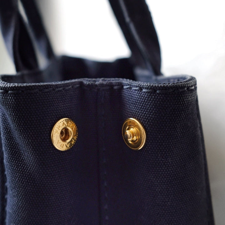 Prada canapa 2way denim shoulder hand bag