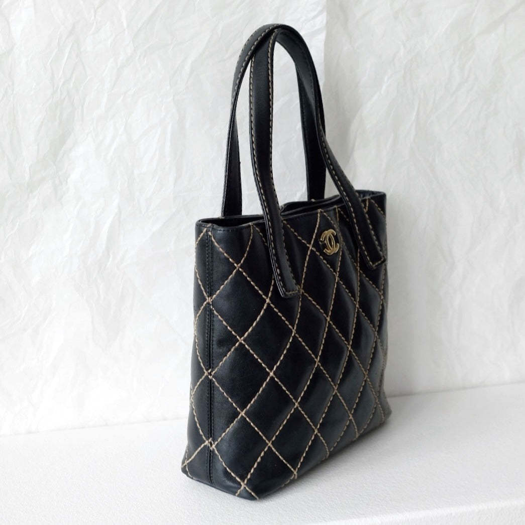Chanel wild stitch cc tote bag