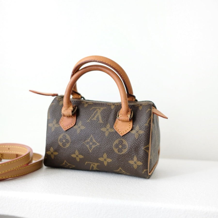 Louis Vuitton speedy mini monogram canvas monogram hand bag