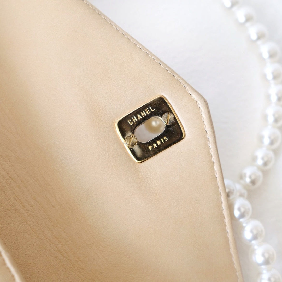 Chanel vintage quilted sheepskin CC belt bag