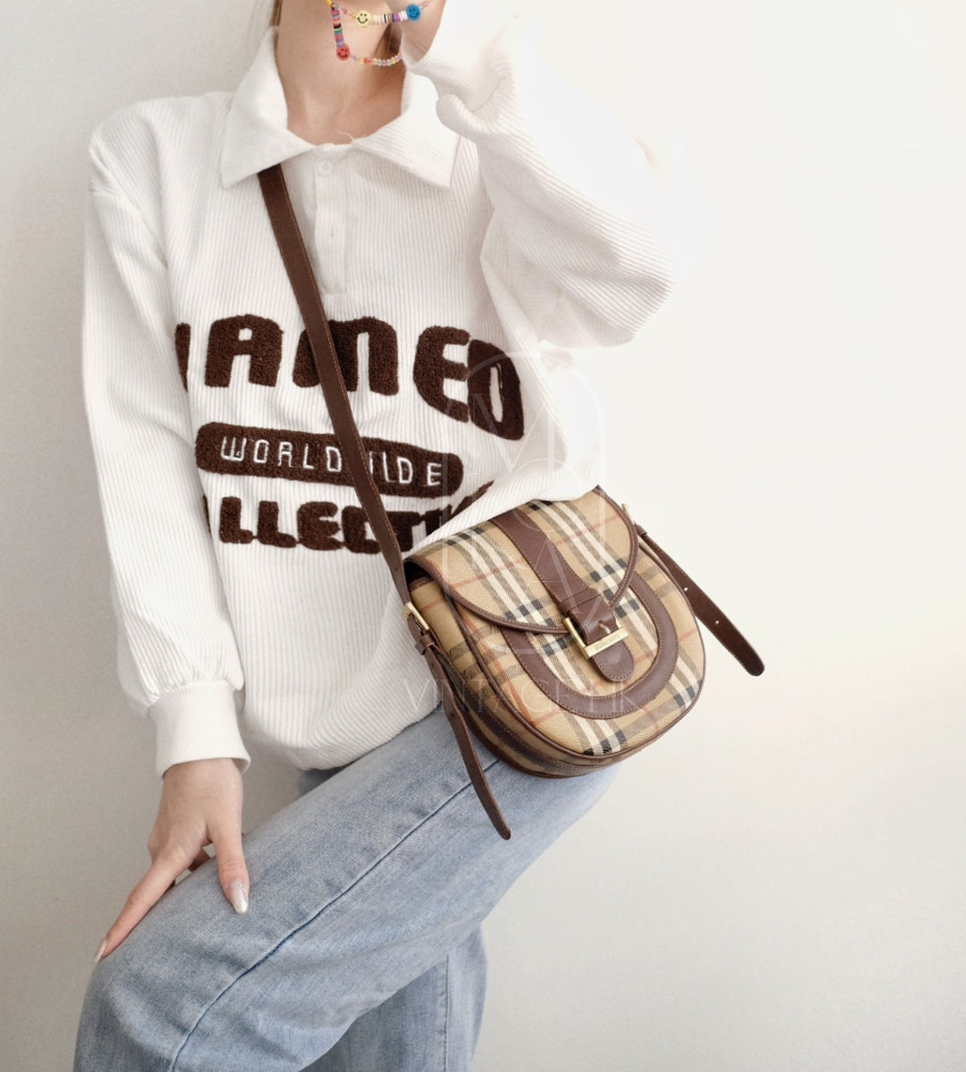 Burberry vintage pvc cross body bag