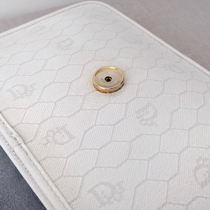 Dior vintage honeycomb pvc chain shoulder bag