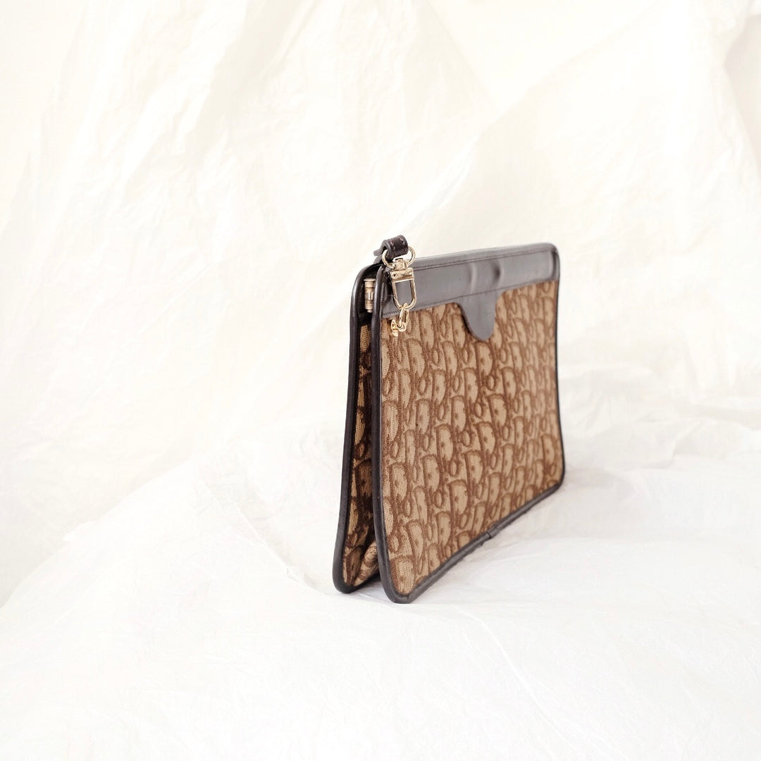 Dior vintage monogram clutch bag
