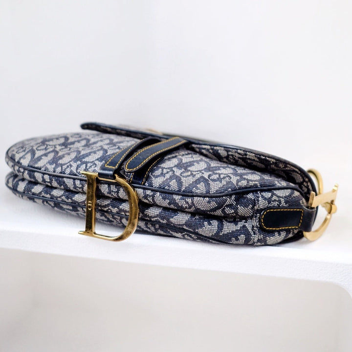 Dior vintagre trotter saddle bag