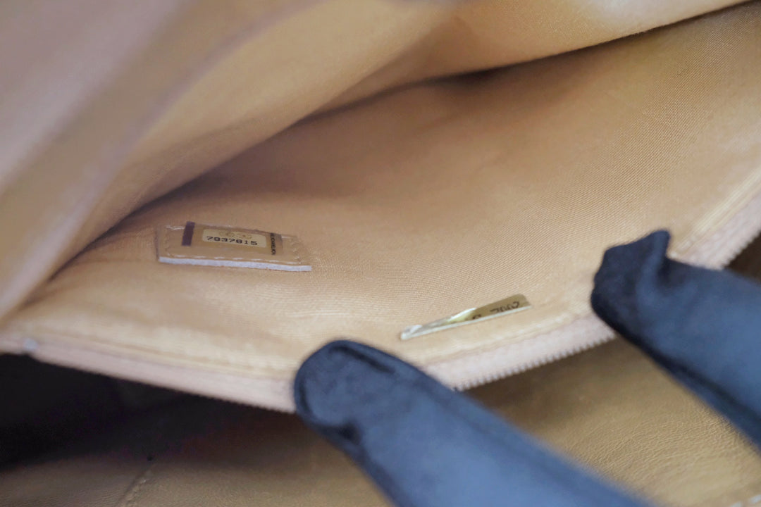 Chanel medallion beige tote bag