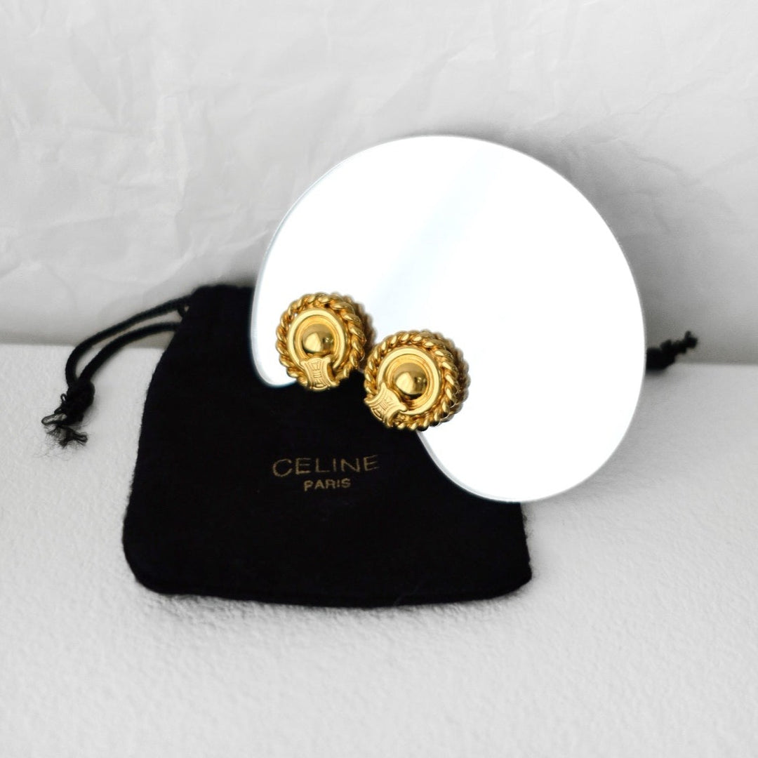 Celine vintage gold earrings