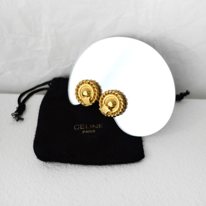Celine vintage gold earrings
