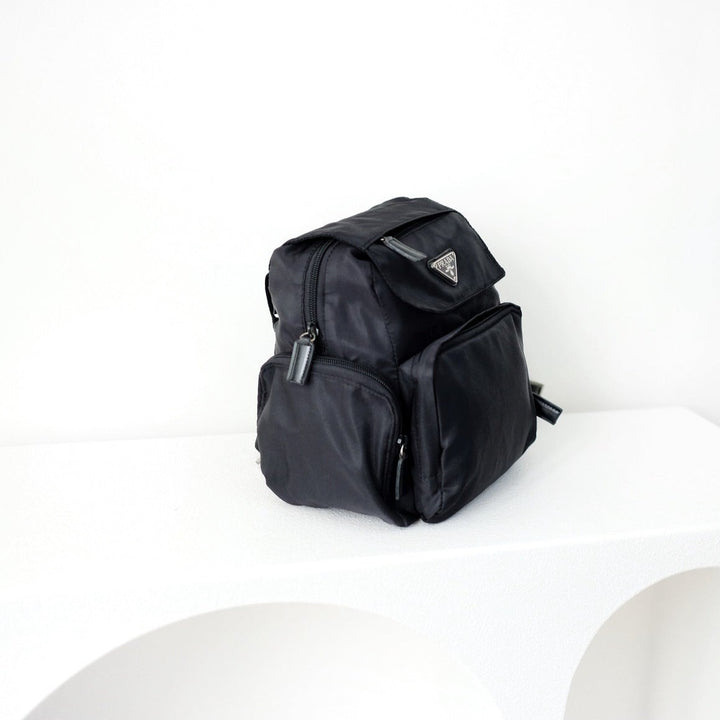 Prada drawstring tessuto black  backpack