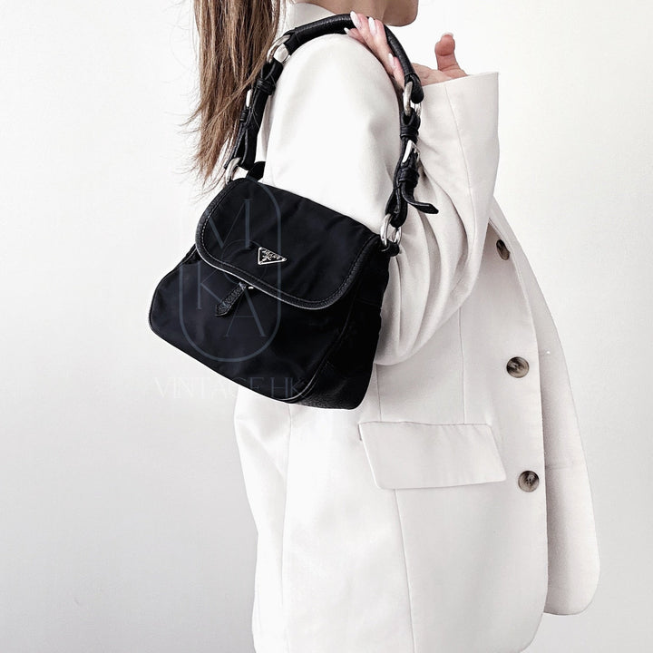 Prada tessuto nylon shoulder bag
