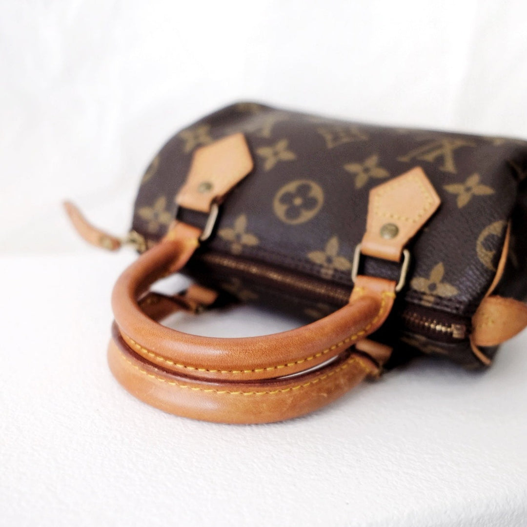 Louis Vuitton speedy mini monogram canvas monogram hand bag