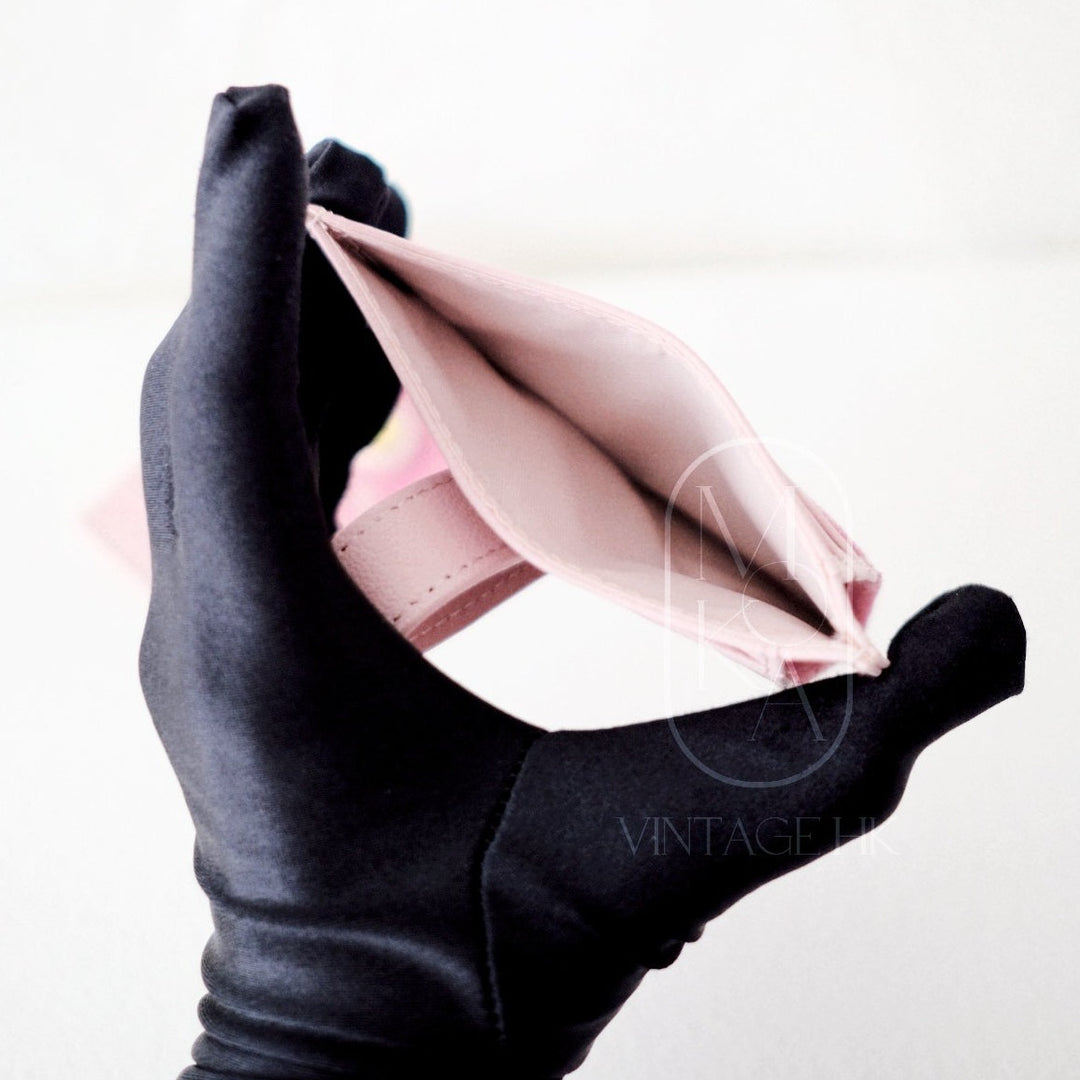 Celine canvas leather handmade card holder