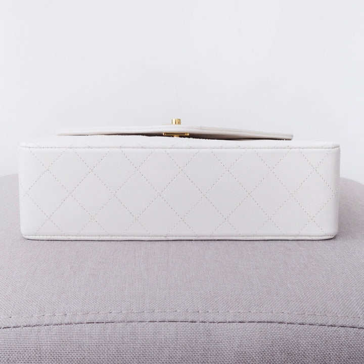 Chanel vintage triangle classic flap chain bag