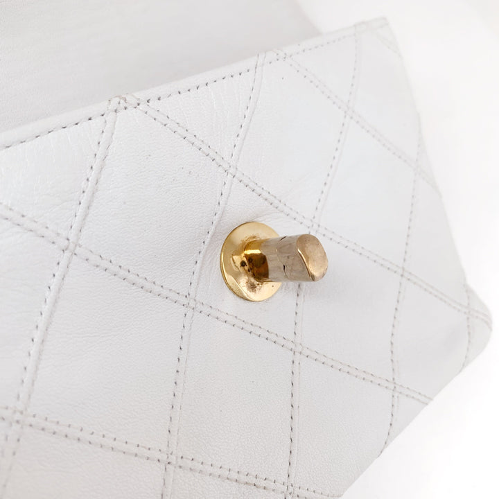 Chanel vintage quilted sheepskin CC belt bag