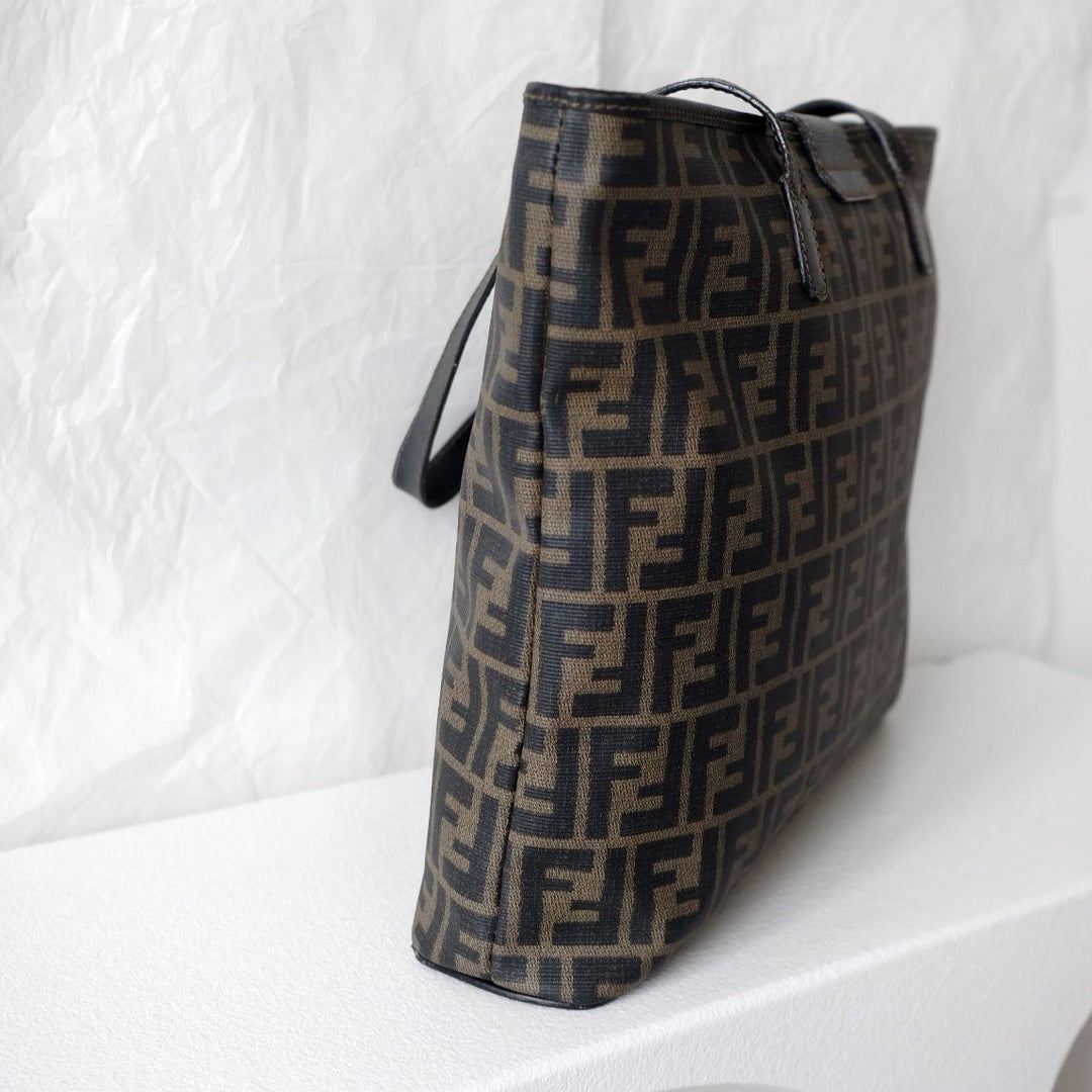 Fendi old zucka pvc tote bag