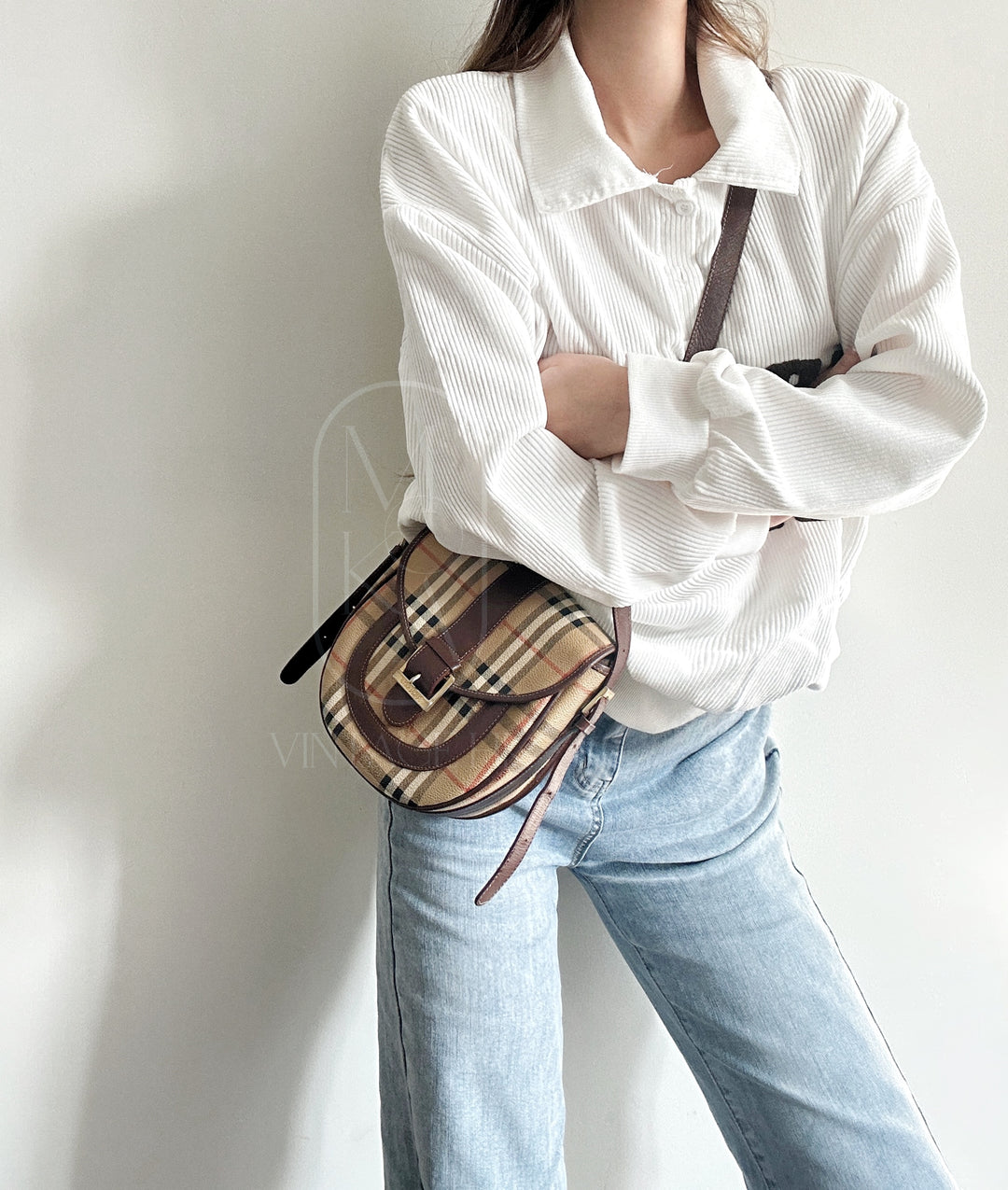 Burberry vintage pvc cross body bag