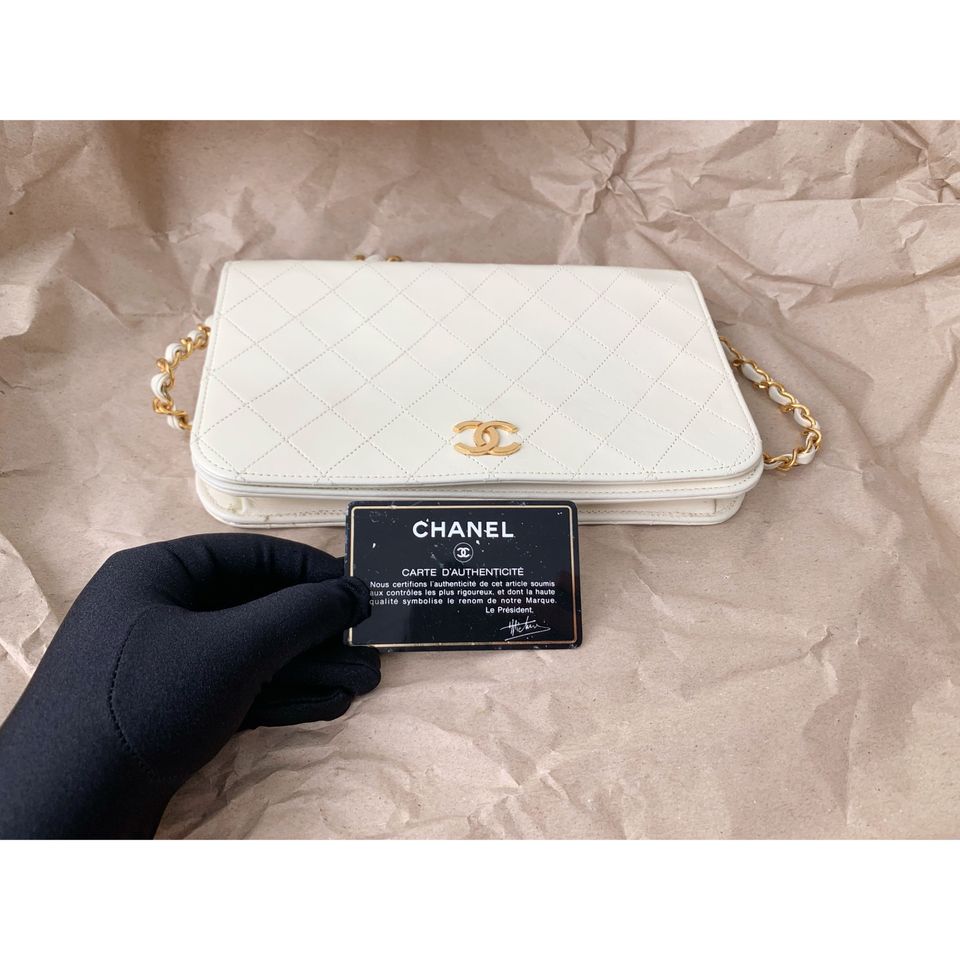 Chanel vintage quilted single flap bag
