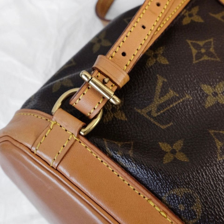 Louis Vuitton montsouris vintage leather backpack