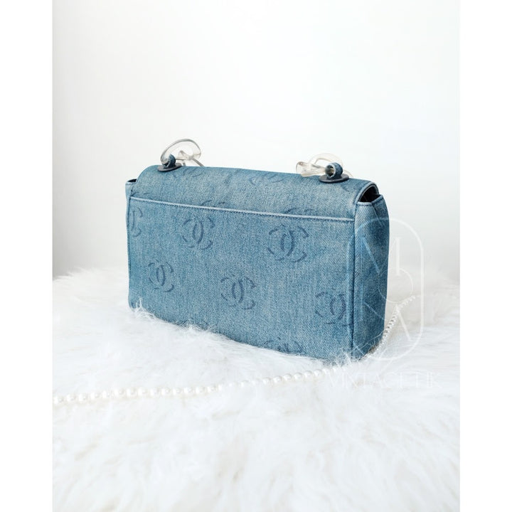 Chanel vintage denim classic flap bag