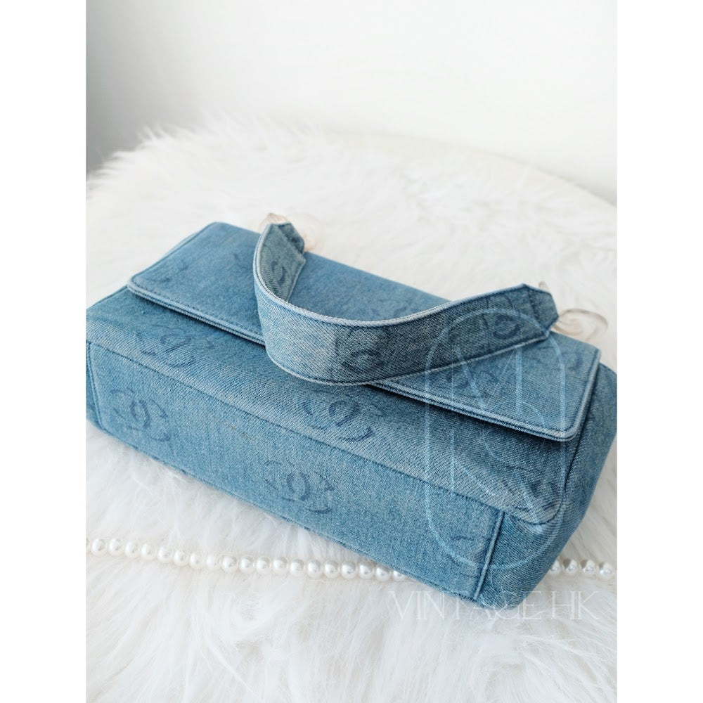 Chanel vintage denim classic flap bag