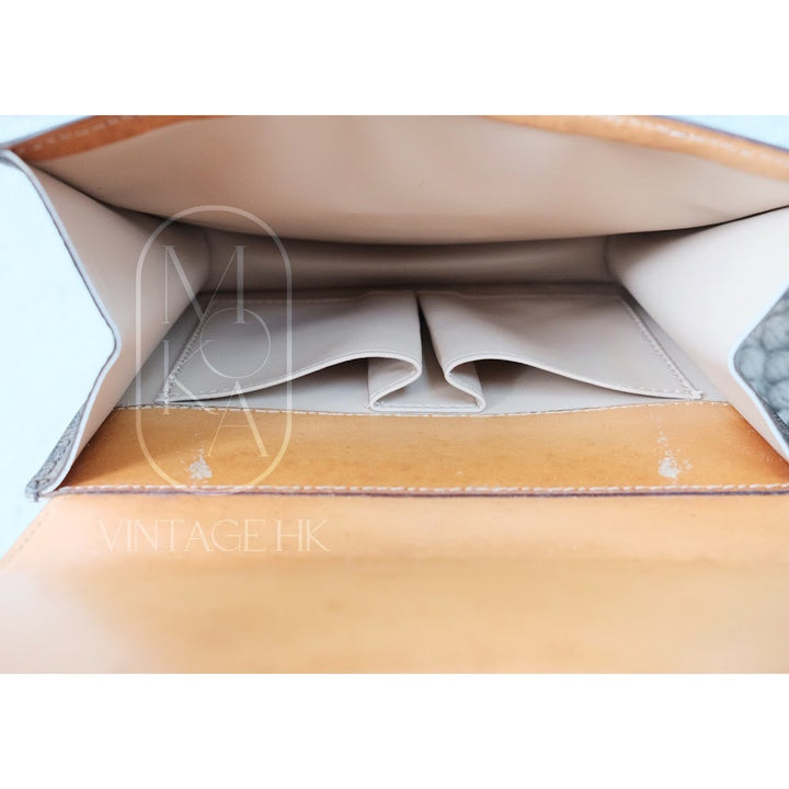 Celine vintage double flap leather handbag