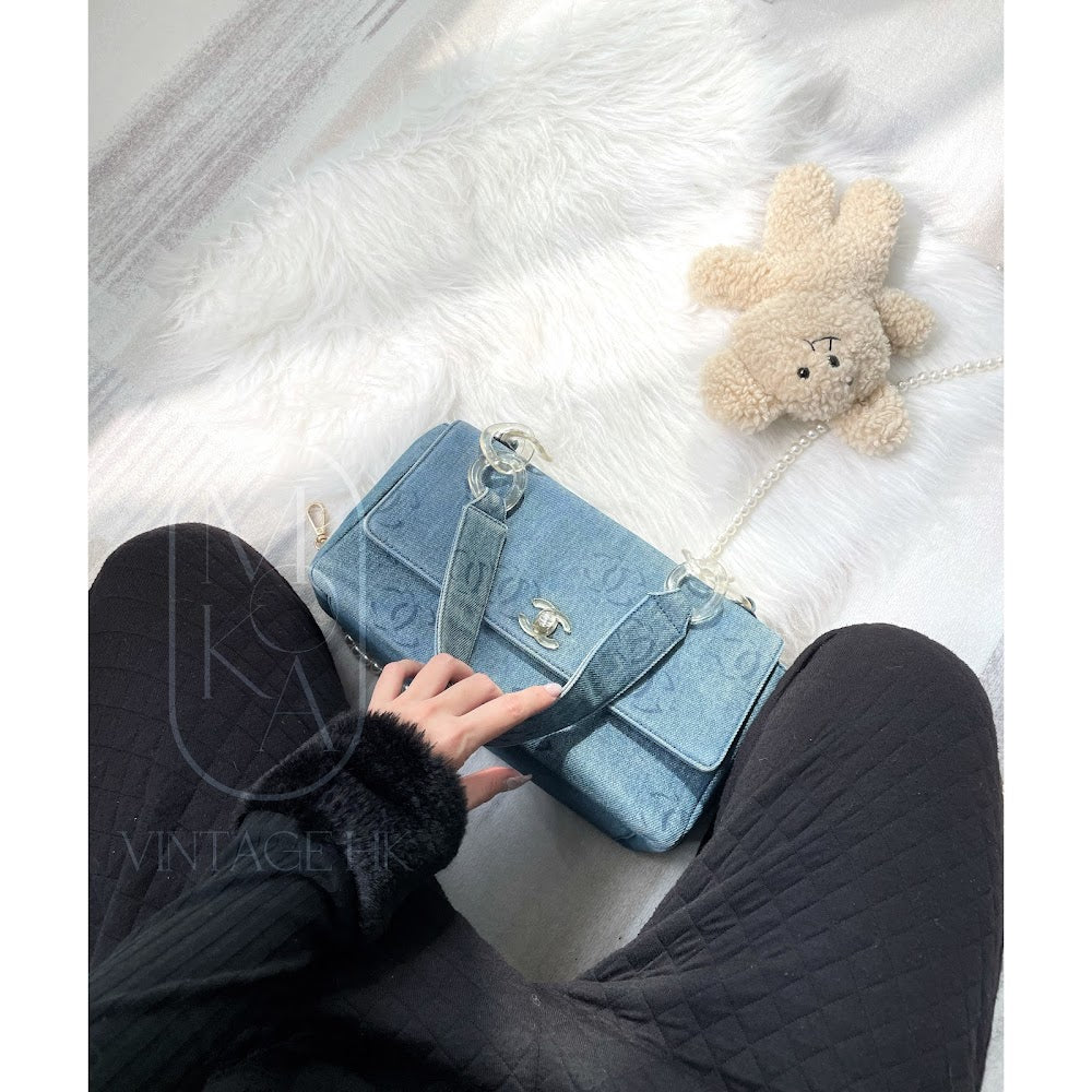 Chanel vintage denim classic flap bag