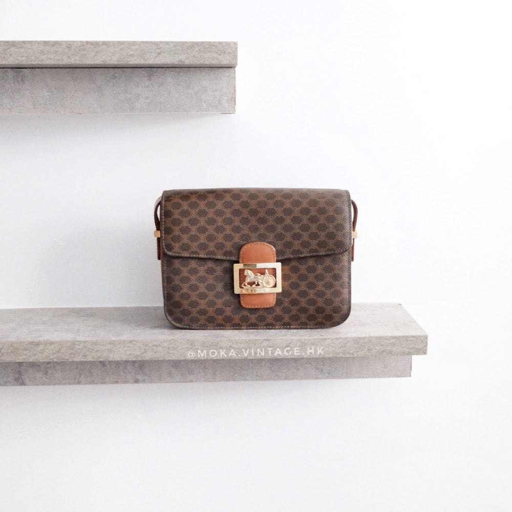 Celine Macadam Horse Carriage Shoulder Bag