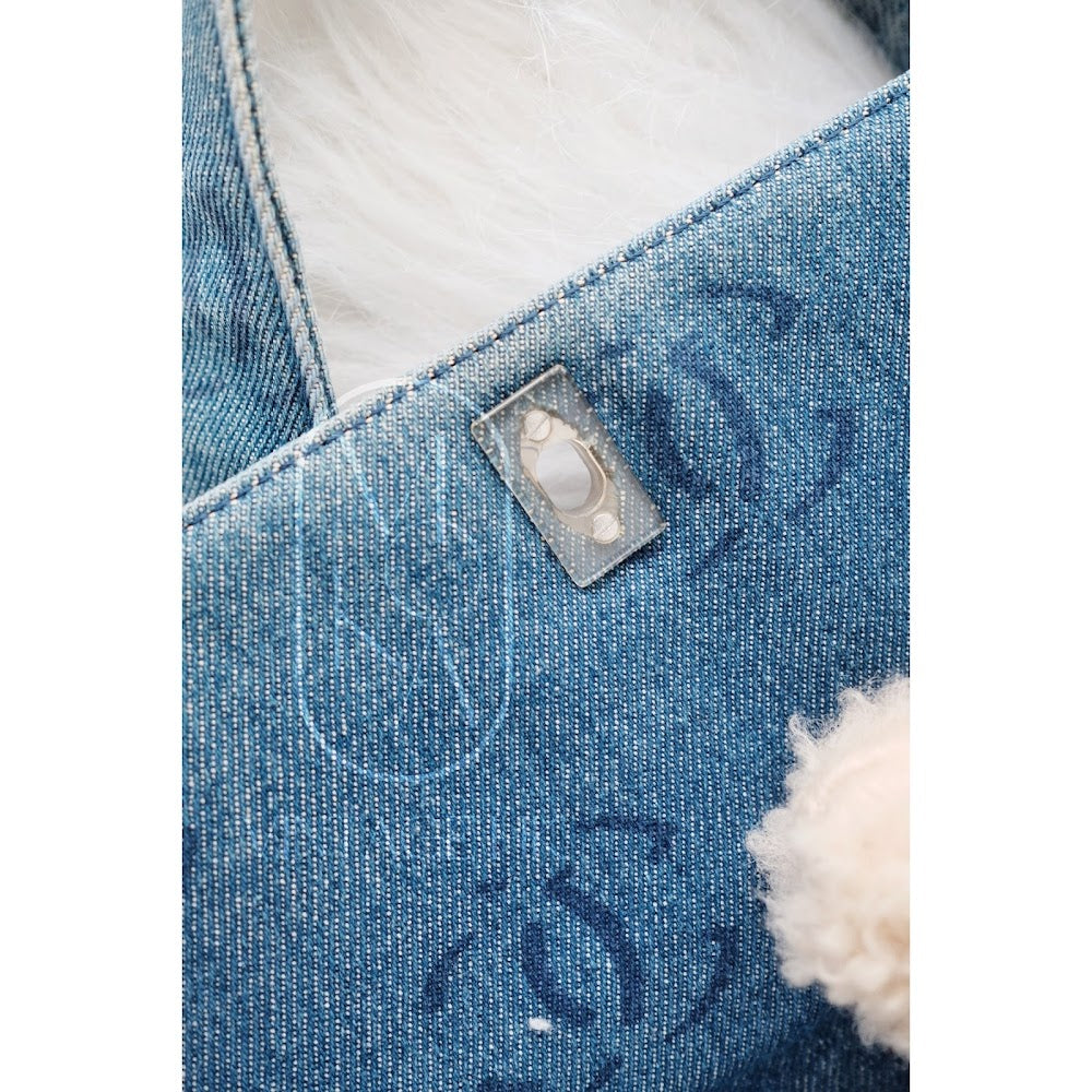 Chanel vintage denim classic flap bag