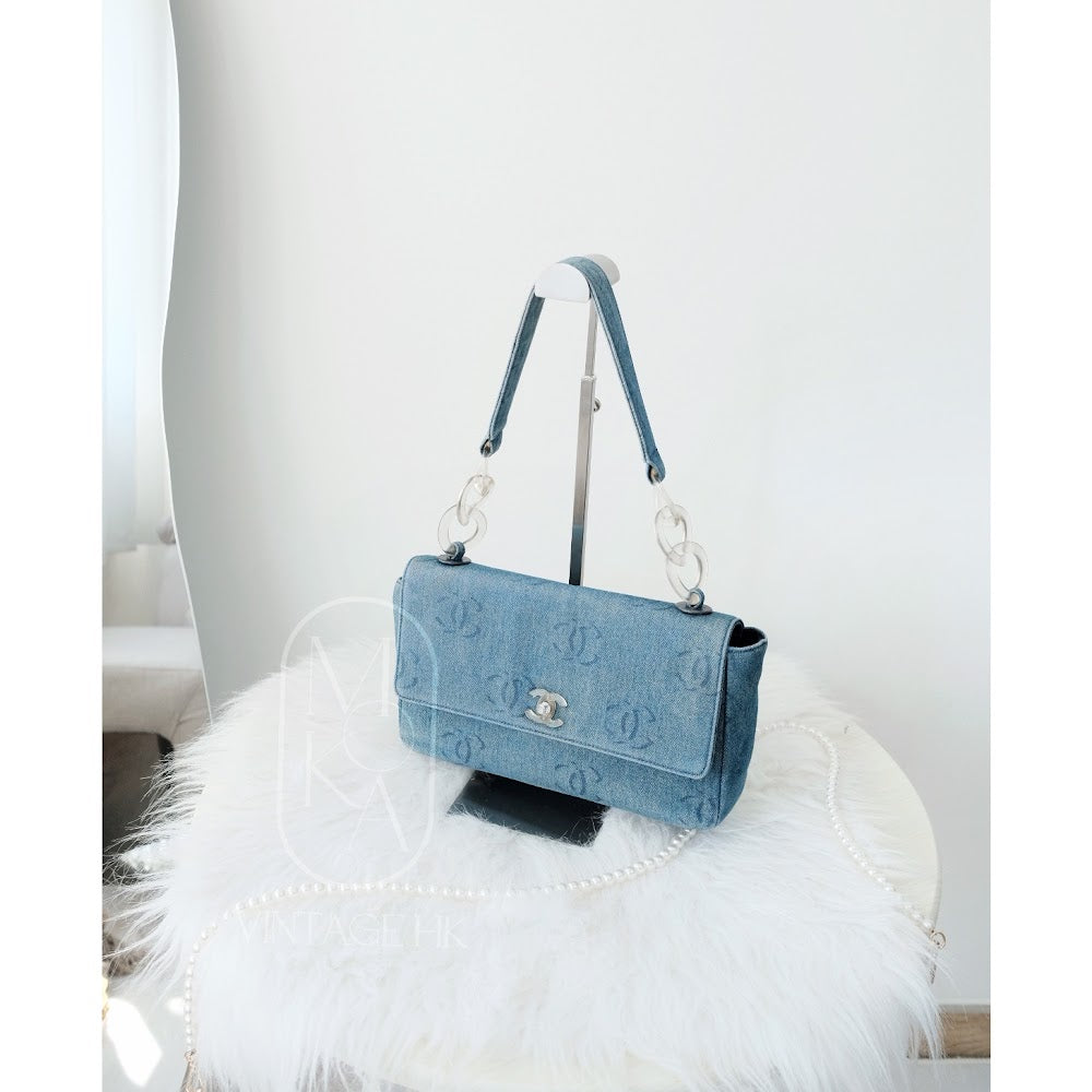 Chanel vintage denim classic flap bag