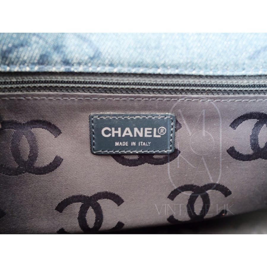 Chanel vintage denim classic flap bag