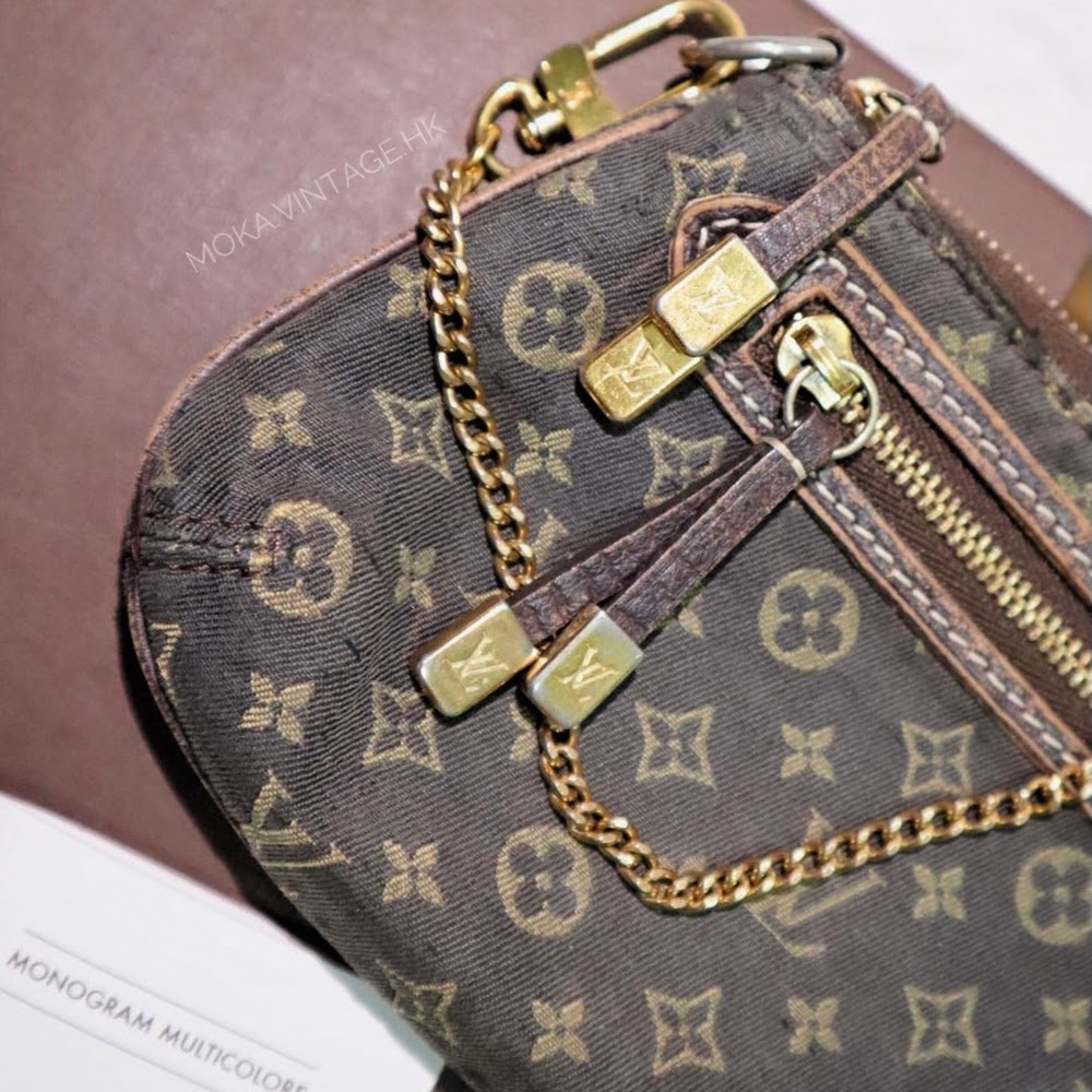 Louis Vuitton denim mini monogram handbag