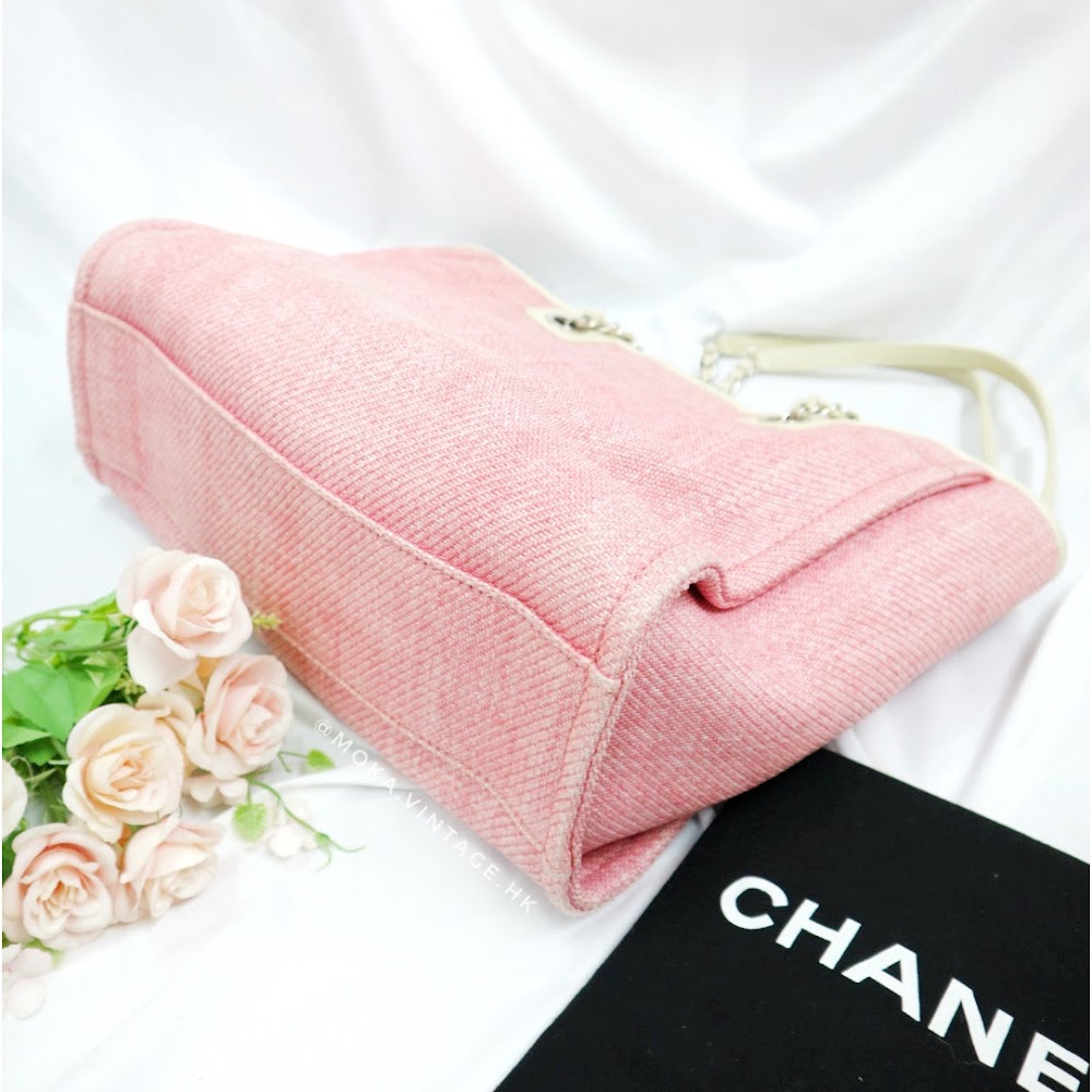 Chanel deauville large shopping tote bag
