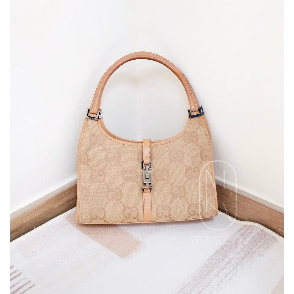 Gucci vintage GG Jackie small bag （beige）