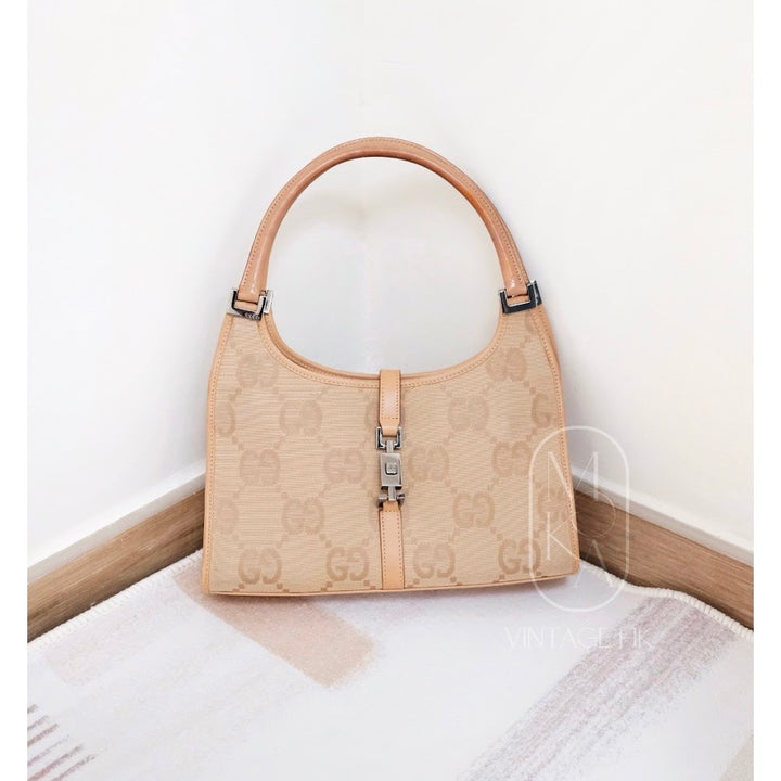 Gucci vintage GG Jackie small bag （beige）