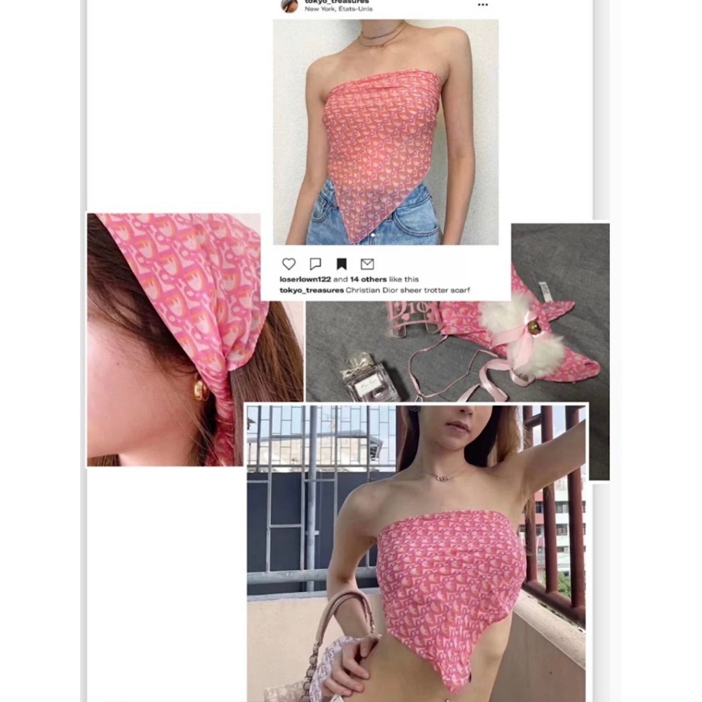 Dior silk scarf