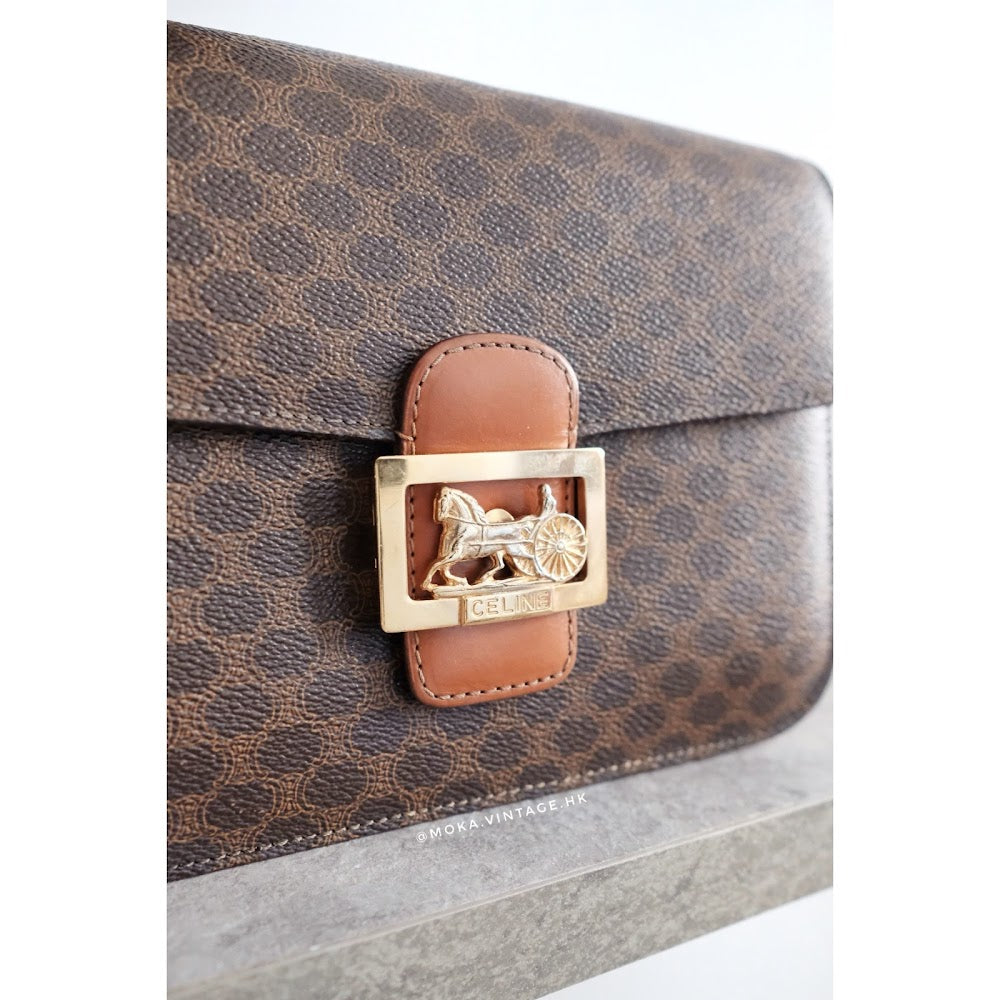 Celine Macadam Horse Carriage Shoulder Bag