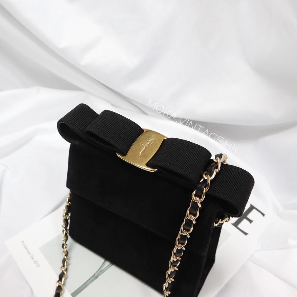 Ferragamo vintage suede bag