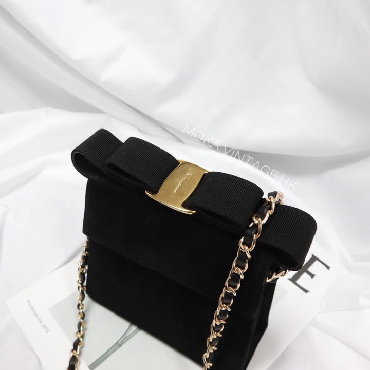 Ferragamo vintage suede bag