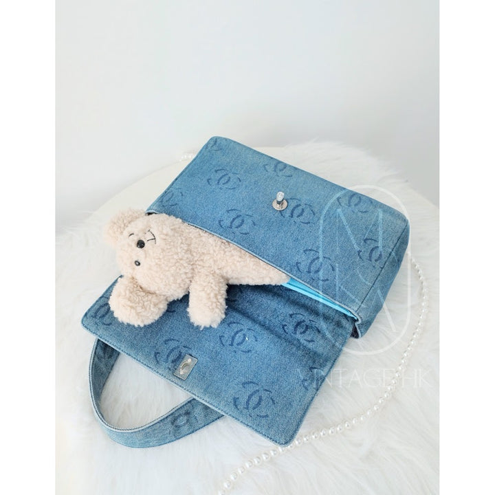 Chanel vintage denim classic flap bag