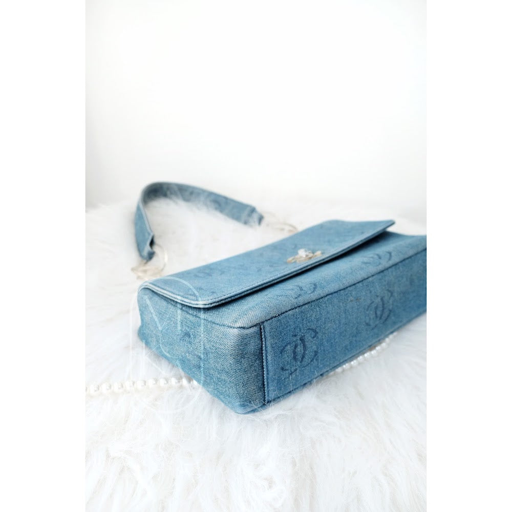 Chanel vintage denim classic flap bag
