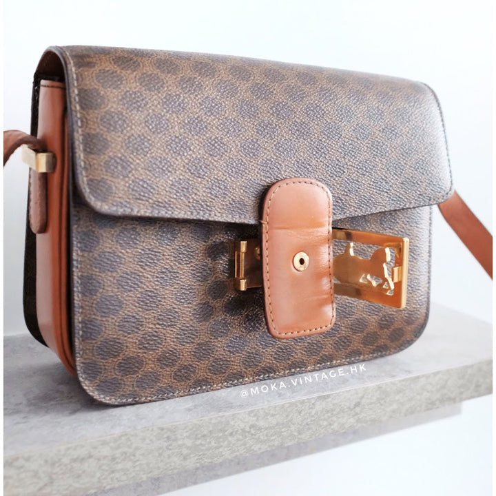 Celine Macadam Horse Carriage Shoulder Bag