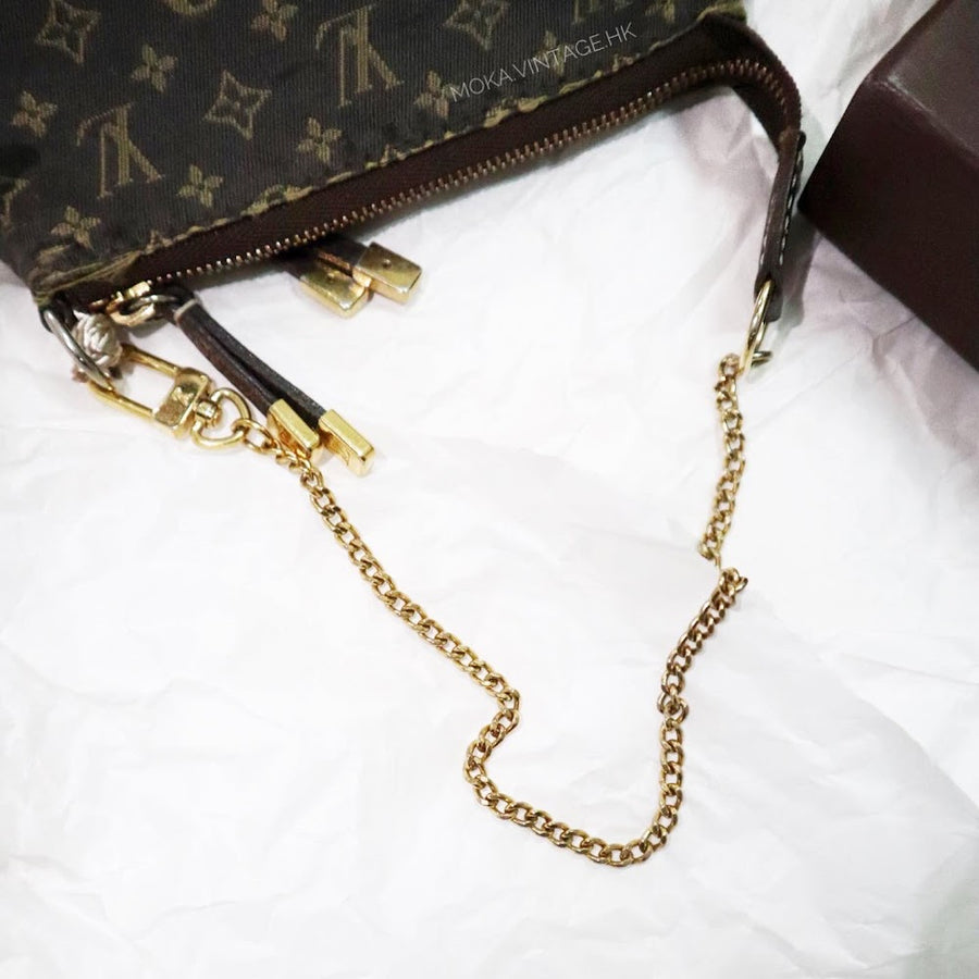 Louis Vuitton denim mini monogram handbag