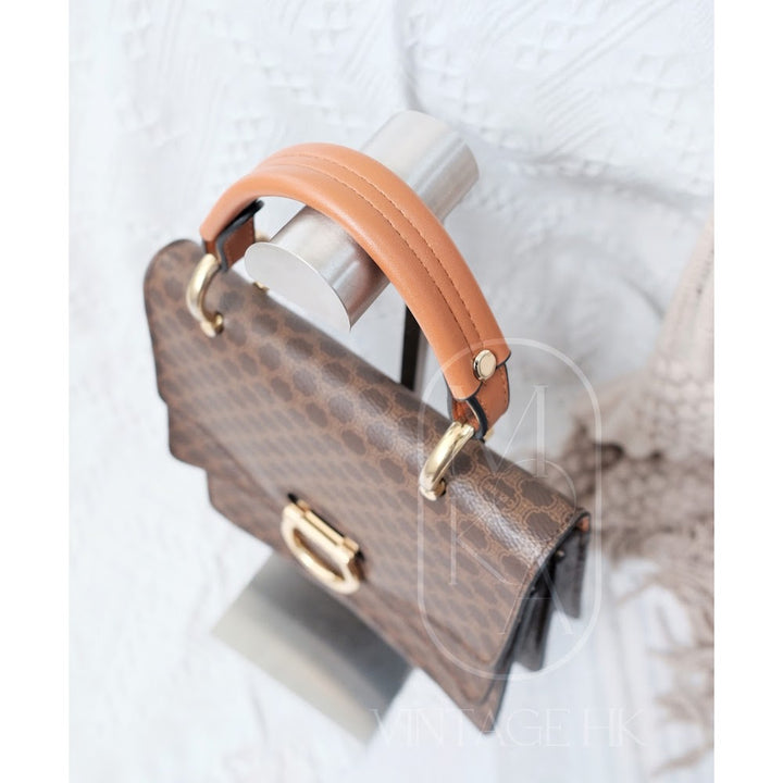 Celine vintage double flap leather handbag
