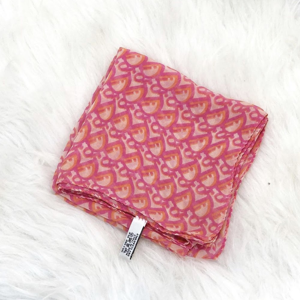 Dior silk scarf