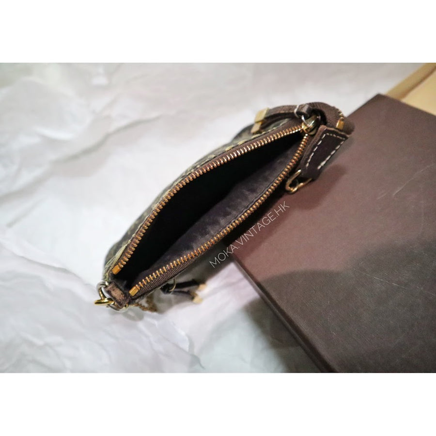 Louis Vuitton denim mini monogram handbag