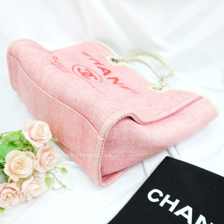 Chanel deauville large shopping tote bag